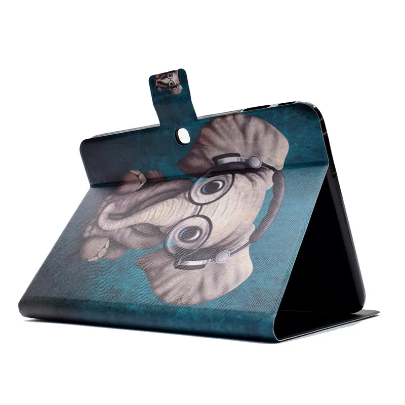 Wekays Ultrathin Cartoon Unicorn Leather Flip Fundas Case For Samsung Galaxy Tab 3 10.1 inch P5200 P5220 P5210 Tablet Cover Case