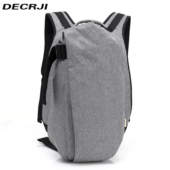

DECRJI Large Capacity 15.6 Inch Laptop Man Bag Backpack Male USB Anti-thief Solid School Rucksack Backpack Men Travel Casual