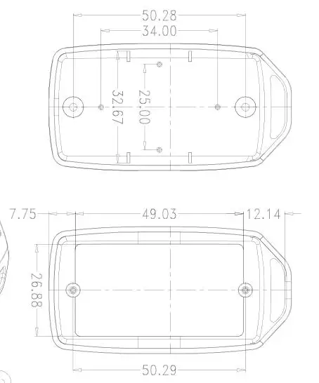szomk handheld plastic enclosure for electronics plastic case remote control box scanner plastic sensor shell plastic housing device box  (2)