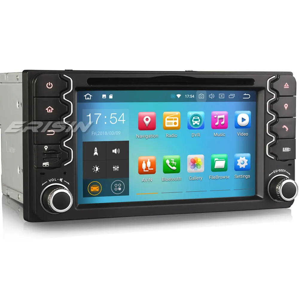 

Erisin ES7838C 6.2 inch car dvd Octa core android 8.0 4G RAM DAB OBD WIFI 3G for Toyota Corolla EX RAV4 Vios Vitz Hilux