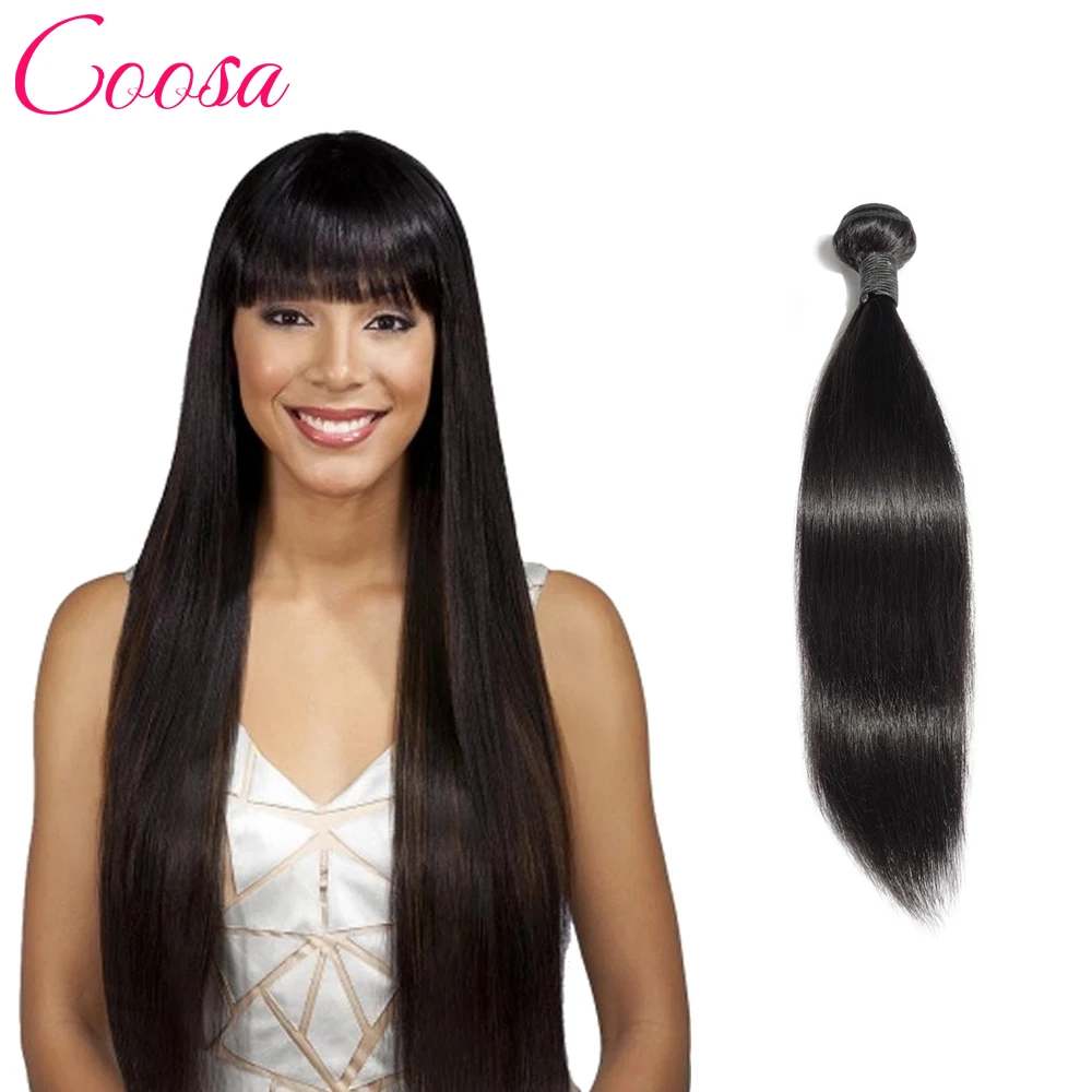 Indian Straight Hair 1 Bundle Soft Virgin Coosa Products Hot Sale |