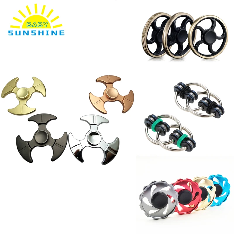

Multi-style Fidget Spinner Rainbow Metal ABS Hand Fidget Spiner Spinner-hand Tri-spinner Top Anti-stress Antistress Toys