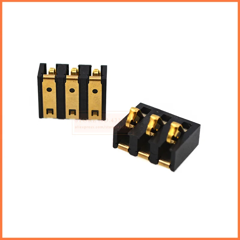 

10PCS SMD3Pin pitch 4.25mm Inner Battery Connector Holder Clip Contact replacement for mobile phones common use high quality
