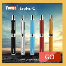 Yocan развиваться плюс starter kit 1100 мАч испаритель vape ручка кварц двойной катушки Встроенный батарея электронный cigarrate