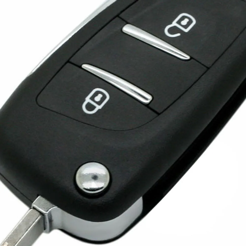 2 Buttons Plastic Car Remote Key Fob Shell Cover Case Auto Key Holder For PEUGEOT 207 107 407 308 307 607