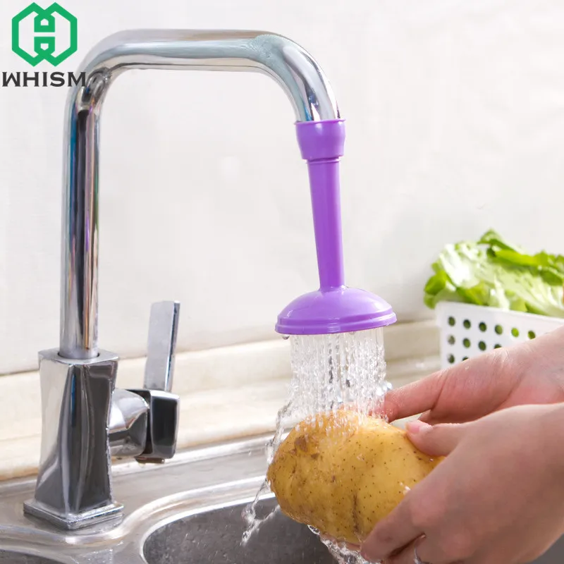 WHISM пластиковый регулятор брызг кран Регулируемый водосберегающий фильтр кухонный смеситель для душа сопло кухонные аксессуары для ванной комнаты