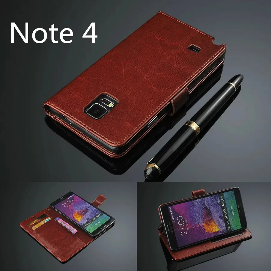note 4 card holder cover case for Samsung Galaxy Note 4