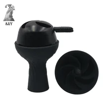 SY 1 шт. металлическая чаша для кальяна новая силиконовая пористая головка для кальяна аксессуары для кальяна и 1 шт. держатель для угля