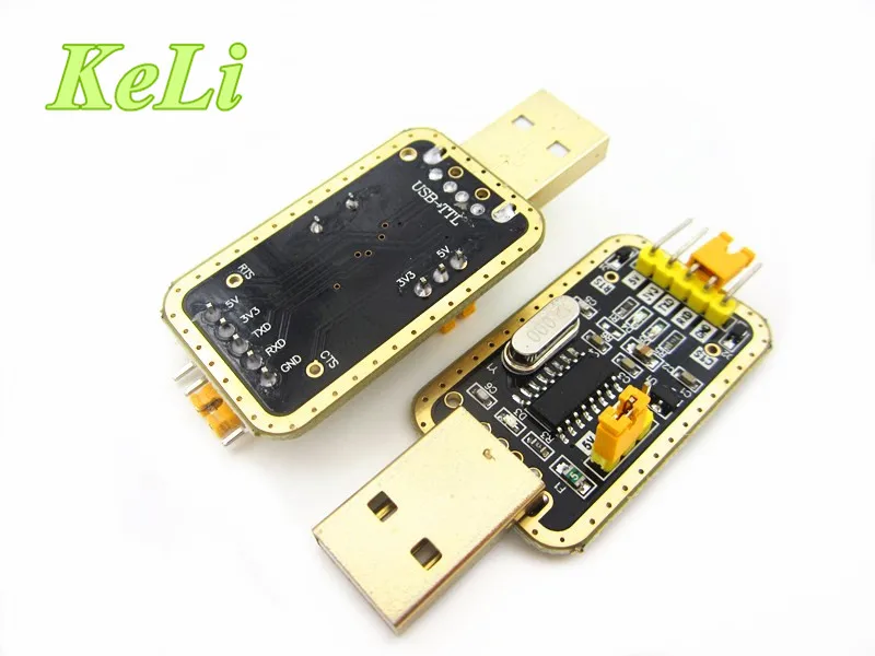 Image 10pcs lot CH340 module instead of PL2303 , CH340G RS232 to TTL module upgrade USB to serial port in nine Brush small plates