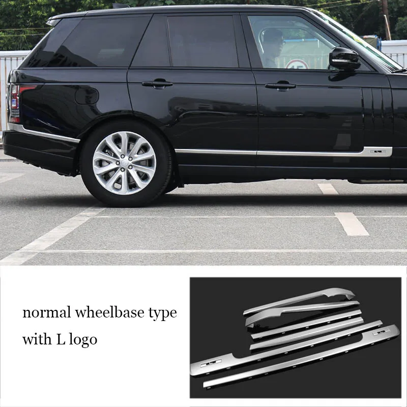 normal wheelbase 1 Lsrtw2017 abs покраски автомобиля молдинги на кузов дверь стикер для range rover Vogue 2012 2013 - Название цвета: normal wheelbase 1