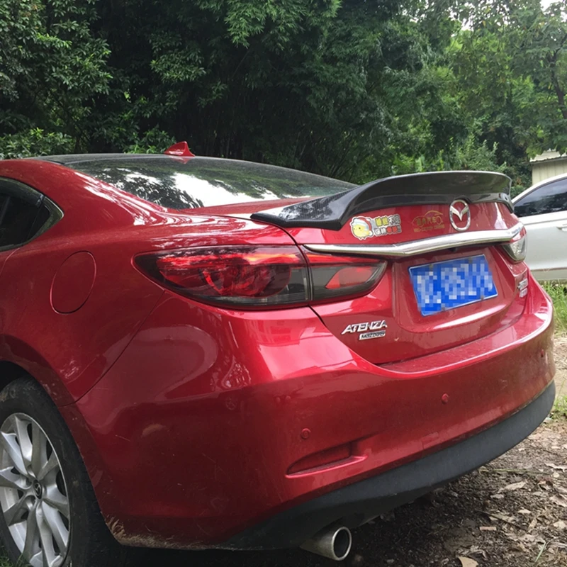 Для Mazda 6 2015 2018 спойлер Atenza высокое качество углеродное волокно Материал задний