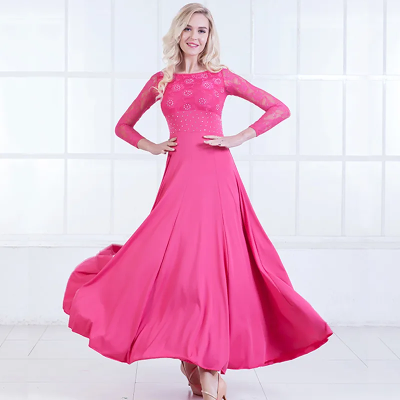 6 colors standard dance dresses women flamenco dress ballroom waltz dresses social dress tango modern dance costumes