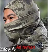  Tactical Camouflage Balaclava Full Face Mask CS Wargame Army Hunting Cycling Sports Helmet Liner Cap Military Multicam CP Scarf 