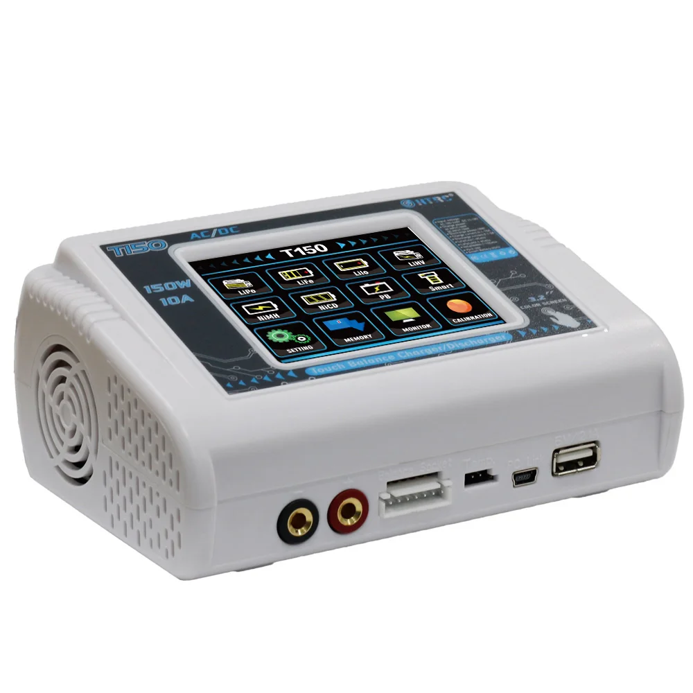 HTRC LiPo Charger T150 AC/DC 150W 10A Touch Screen RC Balance Charger