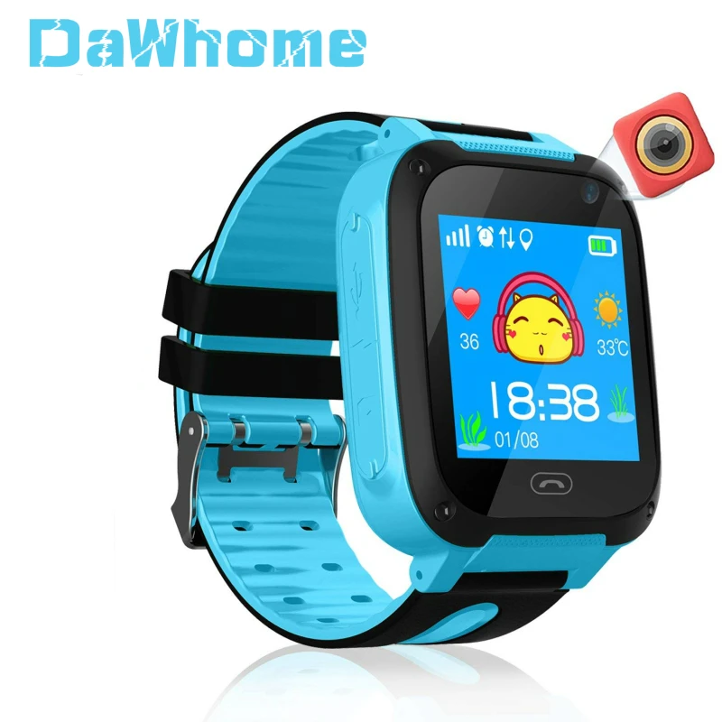 

Children Smart Watch GPS Tracker Micro SIM Card Call Child Camera Anti-lost Position Alarm Smart Watch for Baby Girl Boy Gift