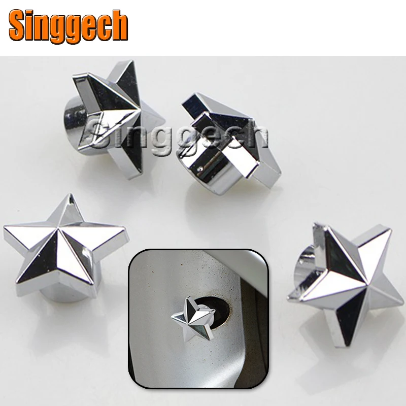 

4Pcs Car Star Shaped Tire Wheel Valve Tyre Caps For Jeep Renegade Wrangler JK Grand Cherokee Compass Lada Granta Kalina Priora