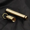 Brass Seal Bottles Waterproof Canister Keychain Toothpick Bottle Outdoor Camping Tool 5