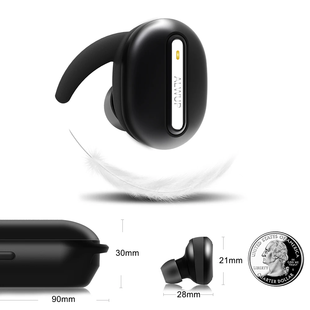 Беспроводные наушники Bluetooth настоящие беспроводные стерео bluetooth со встроенным