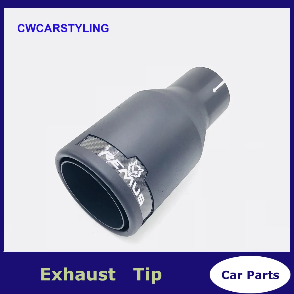 

1 Piece Universal 63mm Inlet 101mm Outlet 304 Stainless Steel Remus Car Exhaust Muffler Tip Modified Exhaust Pipes