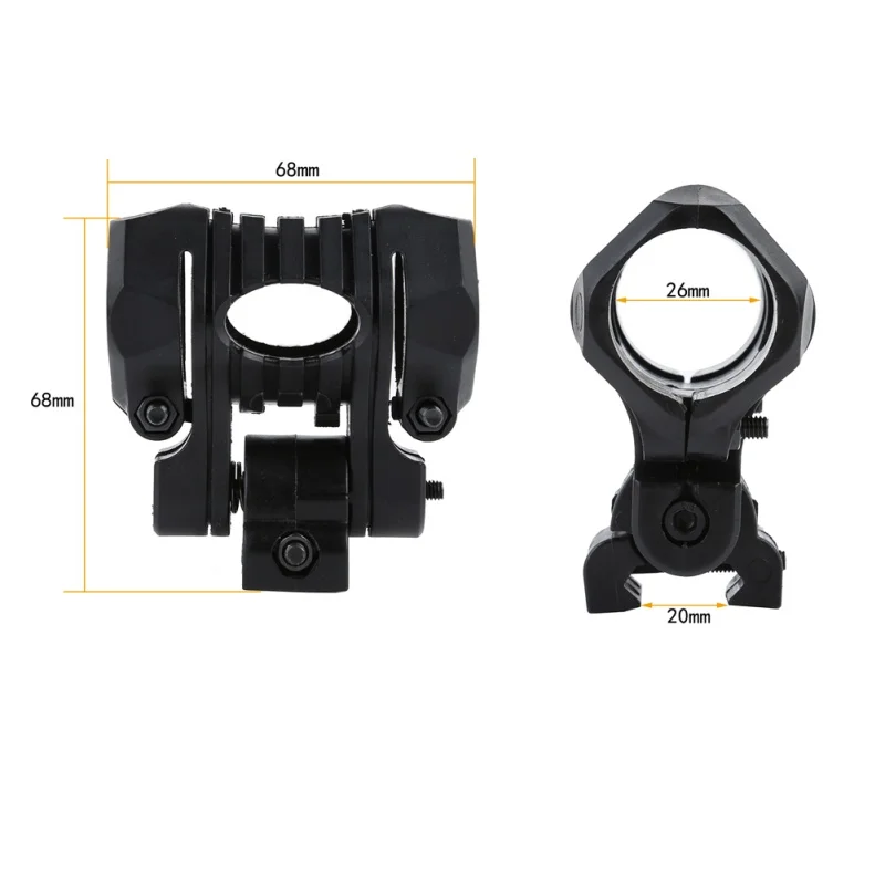 Тактическое крепление света 26 мм 5 позиций для страйкбола фонарик(лазер) Пикатинни 20 мм рейка крепление для охоты