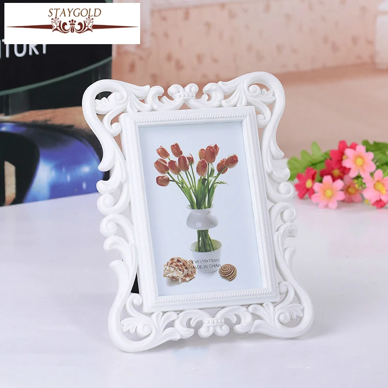 

Wedding Photo Frame White Picture Frame Home Decor 6 inches Acrylic Frame