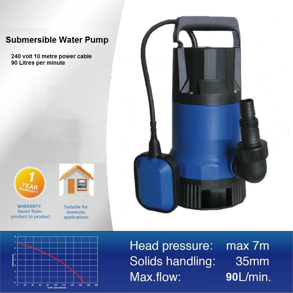 450W 220V Electric Sewage submersible water pump big intake for solid