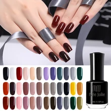 NEE JOLIE 7,5 мл чистый лак для ногтей 36 цветов лак для ногтей праймер серый телесный кофе красный Маникюр украшения для ногтей