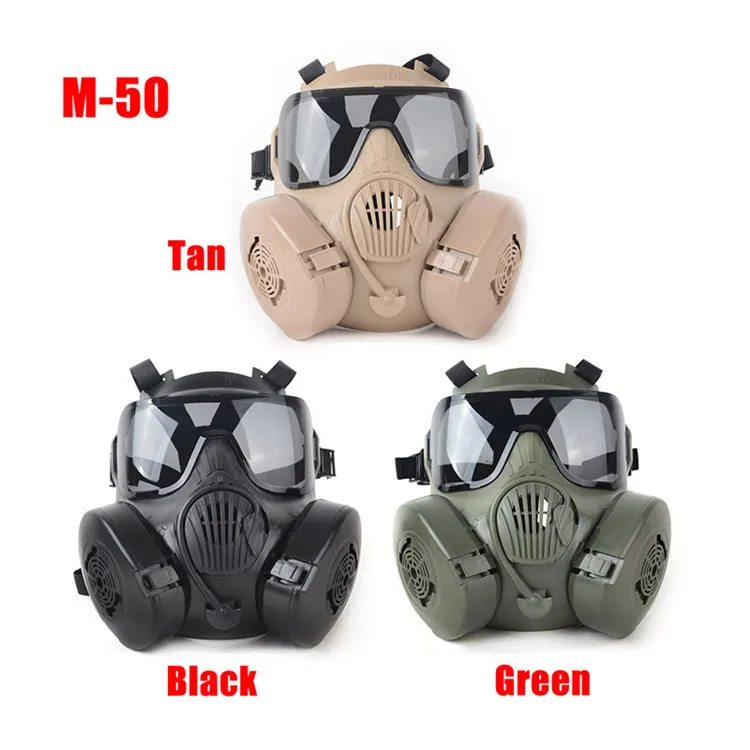 3 Colors Tactical Airsoft M50 Face Protection Mask Outdoors Paintball CS War Game US Military Full Face Skull Gas Mask With Fan цена 3 Colors Tactical Airsoft M50 Face Protection Mask Outdoors Paintball CS War Game US Military Full Face Skull Gas Mask With Fan цены онлайн