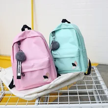 

2018 New Bag female Korean Version of Harajuku Campus Wind Backpack Wild Simple Tide Female School Bag Pack For Teenager Girls
