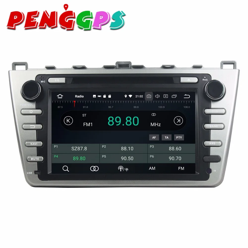 Excellent Android 8.0 7.1 Car DVD Player GPS Navigation Headunit For Mazda 6 Atenza 2008-2012 Car Stereo Auto Multimedia Satnav Video 3