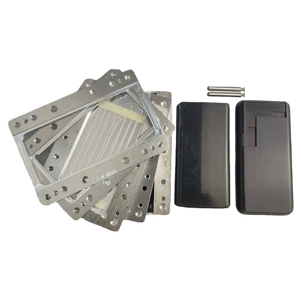 

LCD Metal Mould Set OCA Mold Silicone Pad For Samsung S10 S10plus S9 S8 S7 Edge LCD Touch Screen Repair Laminator Machine Use
