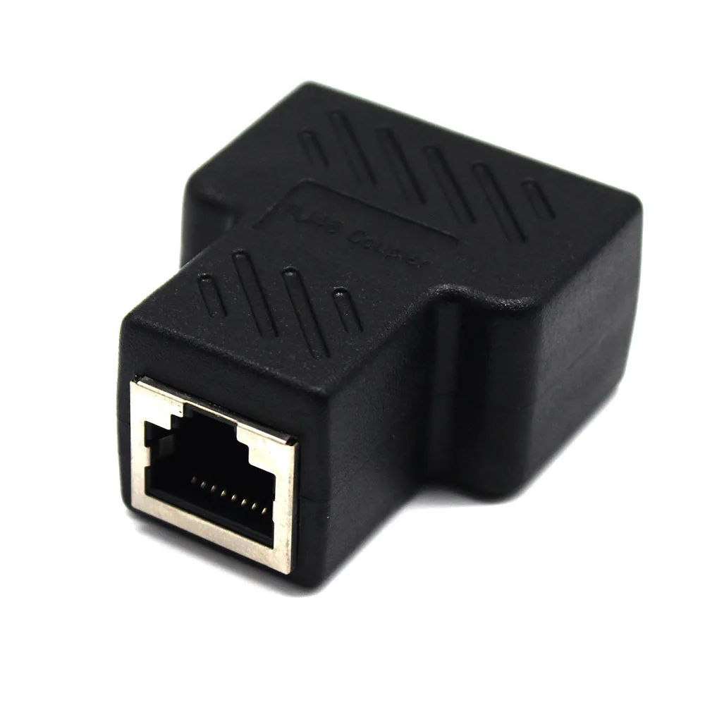 10 шт. RJ45 Сплиттер Адаптер от 1 до 2 портов USB к разъем адаптер кабель 8P8C удлинитель
