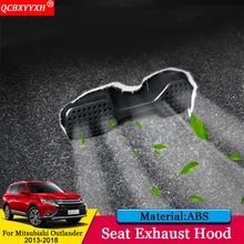 QCBXYYXH Car-styling ABS Car Seat Exhaust Hood Interior Decoration Stickers Auto Accessories For Mitsubishi Outlander 2013-2018
