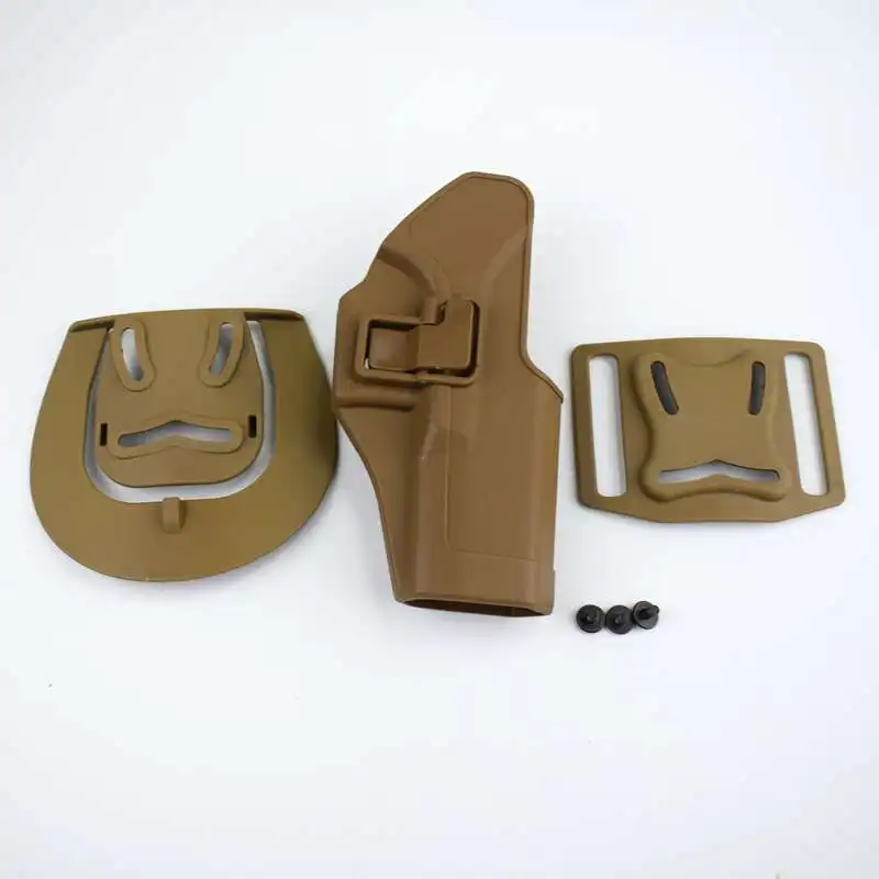 

Tan Military Right Hand Paddle Pistol Loop Waist Holster Adapter Tactical Hand Gun Holster