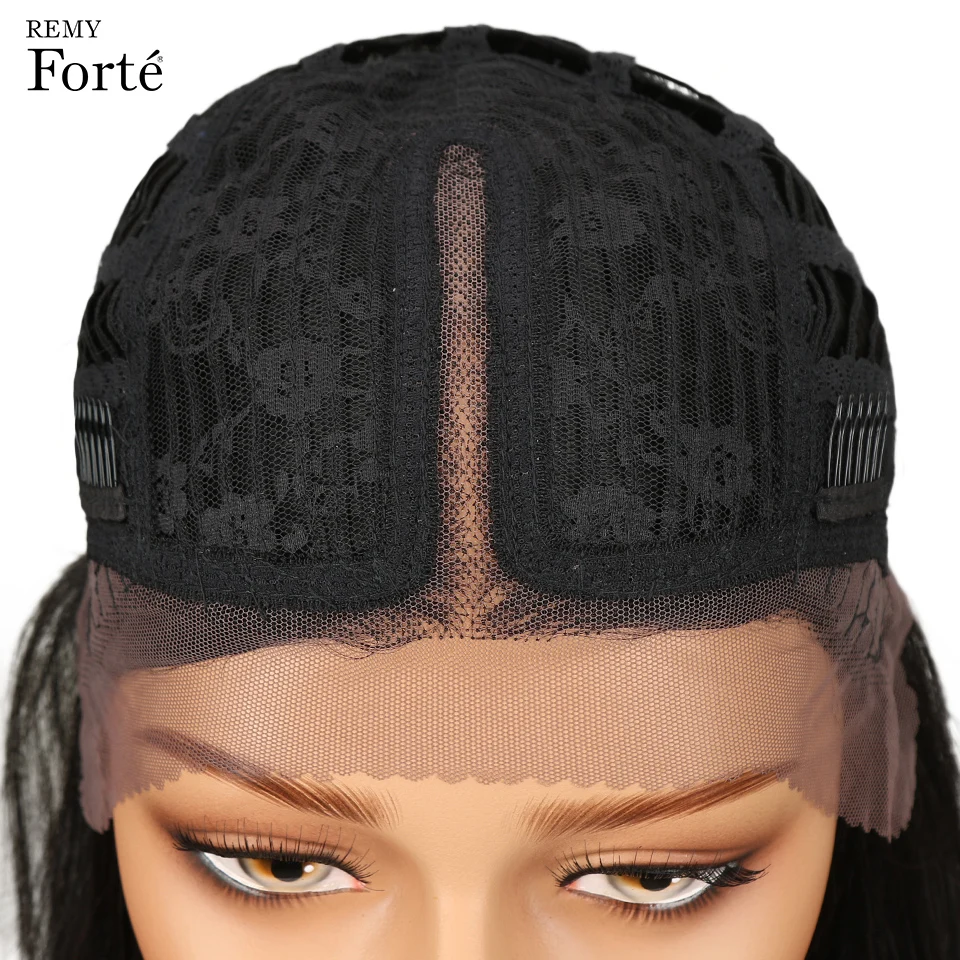 Remy Forte Lace Front Human Hair Wigs Straight Human Hair Wig 100% Brazilian Remy Colored Lace Long Bobo Wigs For Women