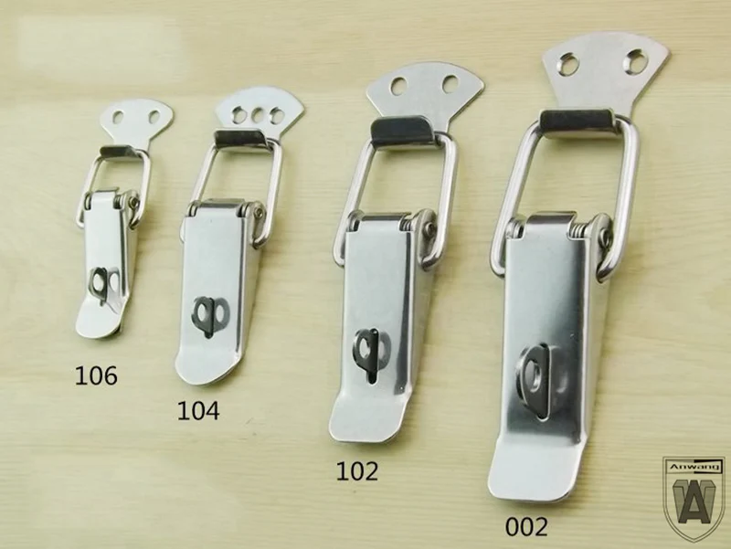 철 상자 버클 나무 상자 스프링 피팅 도구 상자 잠금 절연 상자, 수하물 자물쇠 버클 하드웨어, 2 피스