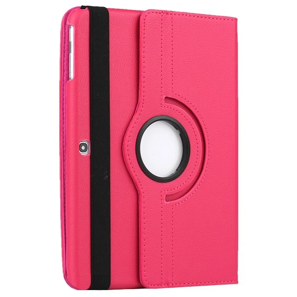 Вращающийся на 360 градусов Чехол-книжка с подставкой из искусственной кожи для samsung Galaxy Tab 3 P5200 P5220 P5210 10,1 дюймов, уникальный чехол для планшета с пятнами - Цвет: Rose Red