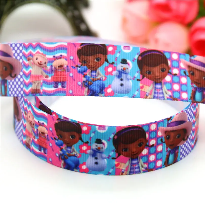 DUWES 7/8 '' hero Капитан блеск шерифа «тролли» печатная корсажная лента hairbow головные уборы вечерние украшения 22 мм D619 - Цвет: 2