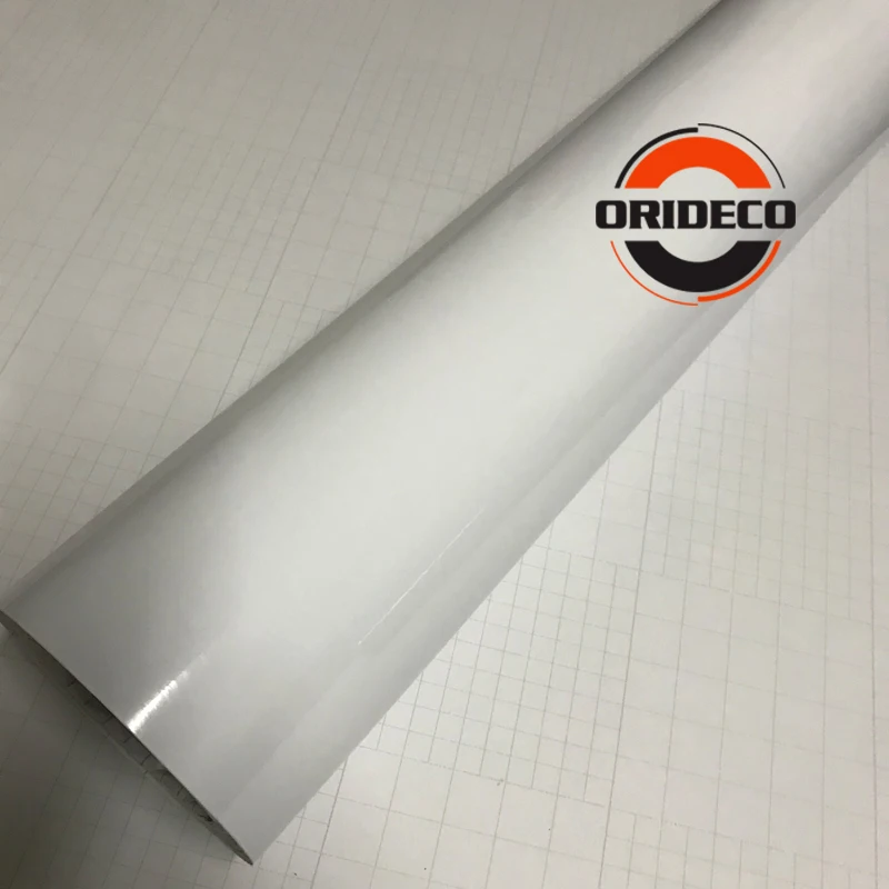 WHITE GLOSSY VINYL STICKER 1
