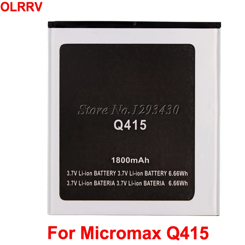 

1800mAh Battery For Micromax Q415 Accumulator