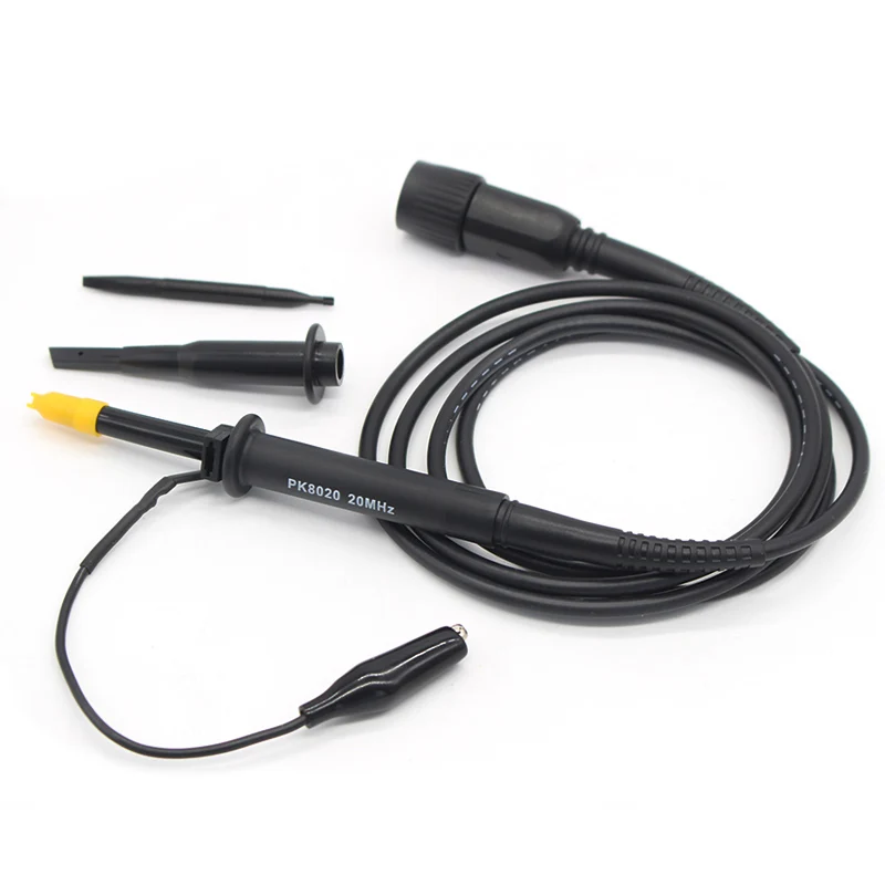 PK8020 20MHz 1 шт. высокое качество PK serise высоковольтный зондовый осциллограф настольная ручка Аллигатор зажим тестовый зонд комплект - Цвет: PK8020 20MHz
