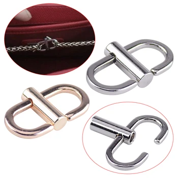 

Gold/Silver Adjustable Length Metal Chain Strap Buckle Bag Accessories Replacement