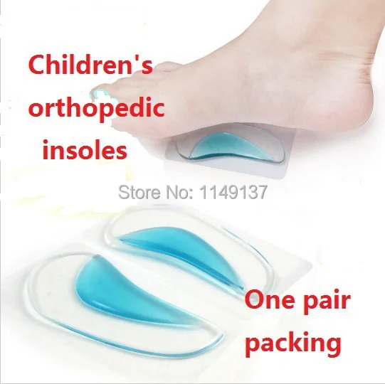 50pairs 100%Medical silica gel Child orthotic insole baby Orthotic Arch Support Shoe Insoles Pads X leg type O pad | Красота и