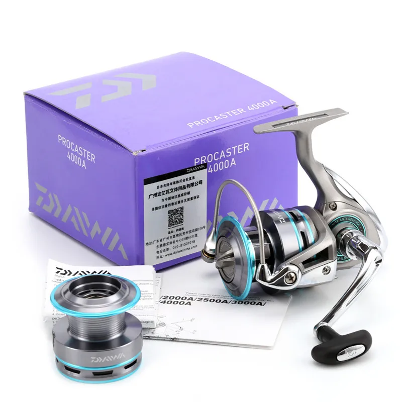 Giro de Pesca Carpa de Água Daiwa Procaster Originais Abs & Metal Reel 2000 4000 Tamanho 7bb Carretilha Moulinet Peche Alimentador Salgada 21 Esporte e Lazer