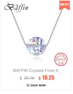 BAFFIN, простая звезда, бусы, ожерелья, подвески, кристаллы от Swarovski, серебряная цепочка, ожерелья для женщин, Офисная бижутерия