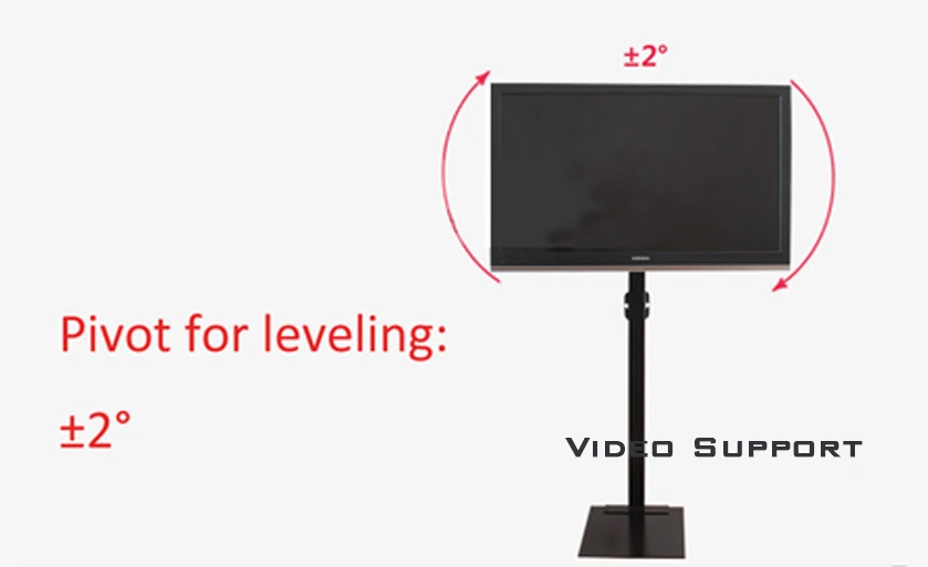 32-60 بوصة lcd led تلفزيون البلازما جبل الطابق يقف الميل دوار الإعلانية عرض MDL99A