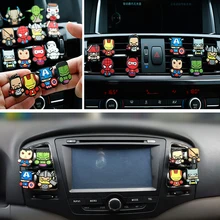 Освежитель воздуха с героями мультфильмов, 1 шт., автомобильный парфюм, на выходе, с зажимом, Deadpool, Звездные войны, Марвел Стиль, авто, твердый аромат, Кондиционер