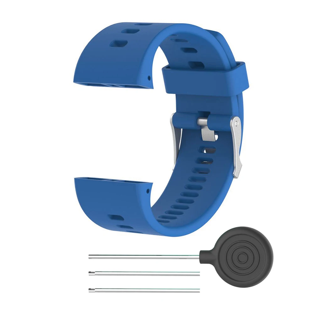 Сменный силиконовый ремешок для мужских наручных часов Polar V800, умный браслет с инструментом, умный ремешок для часов для мужчин и женщин, черный, белый, синий