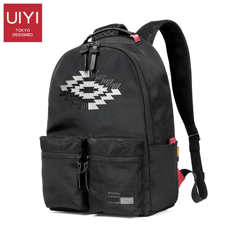 

Trendy Double Shoulder Backpack For Both Men preppy style Polyester Bag Leisure Art Unique Large Backpack embroidery men bags
