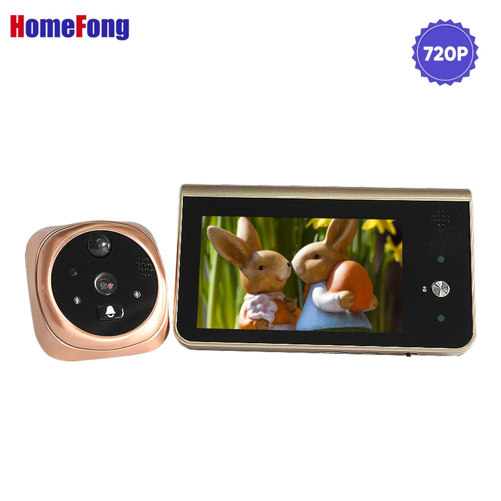 

Homefong 4.3 inch Video Intercom Wifi Peephole Viewer Video Doorbell Wireless Video Doorbell Camera Record PIR APP Control